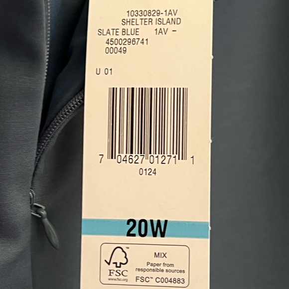 NEW Jones New York Cotton Faille Skirt Slate Blue - Picture 4 of 11